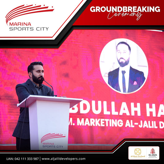 Abdullah Hashmi Marina Sports City Ground Breaking Event